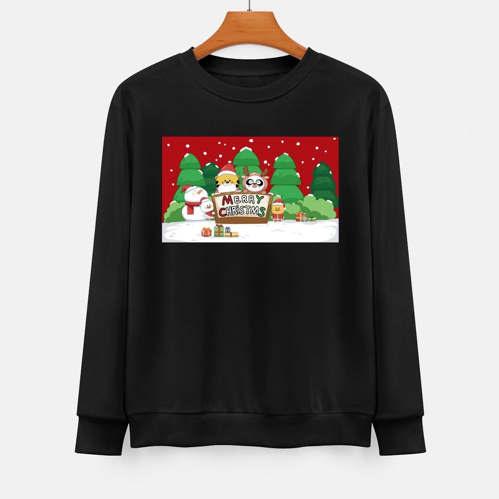 Front Patterned Long Sleeve TopSleek Casual